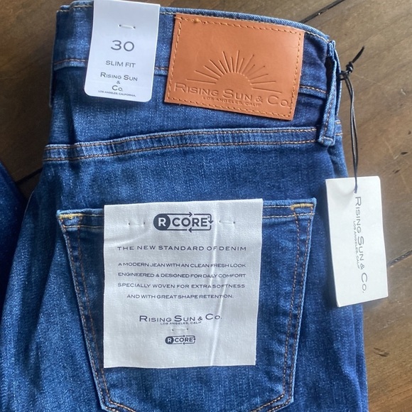 Rising Sun & Co the‎ slim fit denim repreve size 30x34 mid wash jeans - Picture 2 of 5
